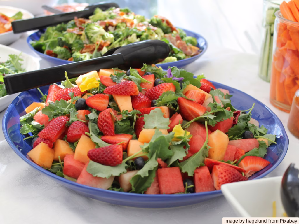 Watermelon cucumber goat cheese salad, fresh 20-minute Juneteenth side dish with red and green colors